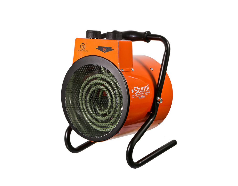 Электрическая тепловая пушка Sturm! FH3033CR 3кВт Sturm 2 режима 185 м3/час термостат защита от перегрева