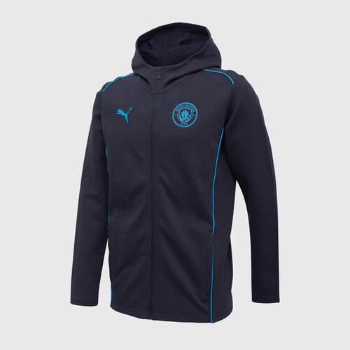 фото Толстовка спортивная puma fc manchester city, размер xl, , темно-синий