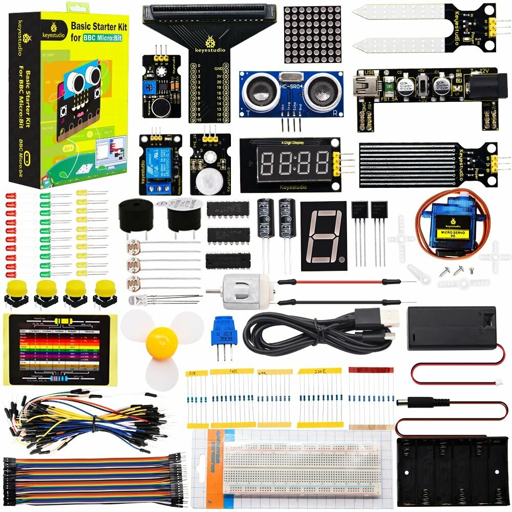 Keyestudio Basic Starter Kit для Micro: bit, Without Microbit V2