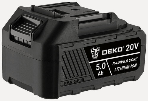 Изображение товара Аккумулятор Deko R-UNV5.0 CORE, Li-ion, 20В, 5.0А*ч, черный