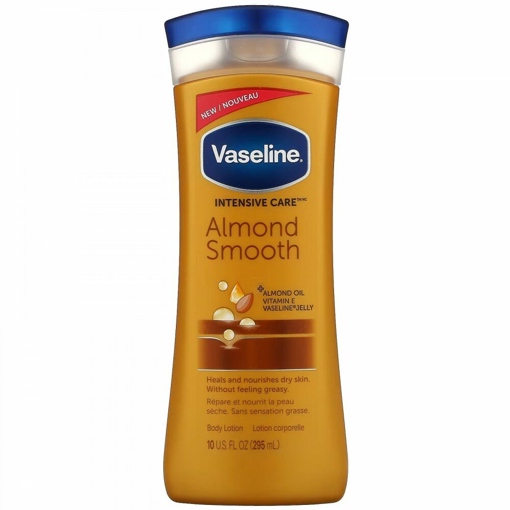 Vaseline, Intensive Care ™, разглаживающий лосьон с миндалем, 295 мл (10 жидк. унц.)