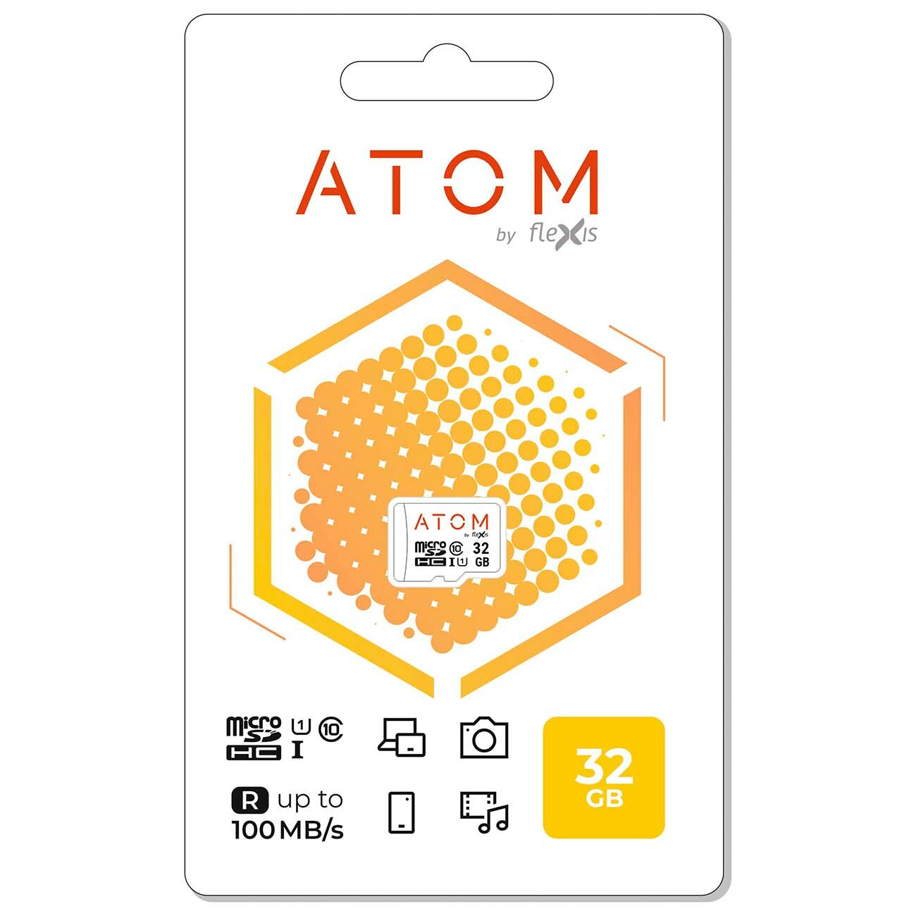 Карта памяти microSDHC Atom 32GB UHS-1 U1 (AMSDU1/32GB)