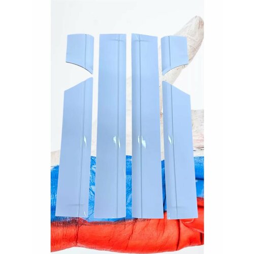 Молдинги дверей широкие на ВАЗ 2114 Цвет: белое облако(240)