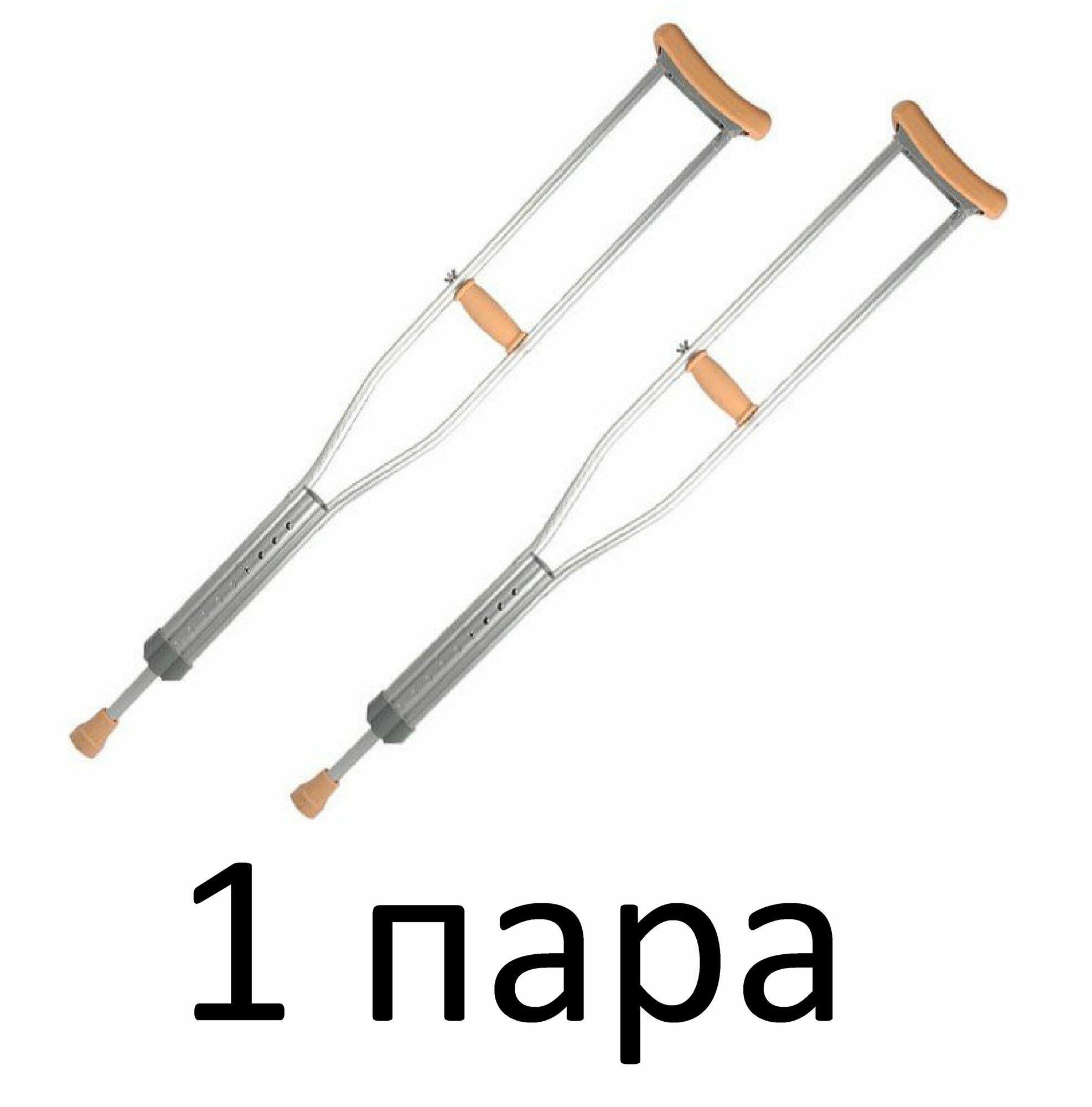 Костыли Ergoforce Е 0501У, алюминий, регулируемые, подмышечные, максимальная нагрузка 110кг