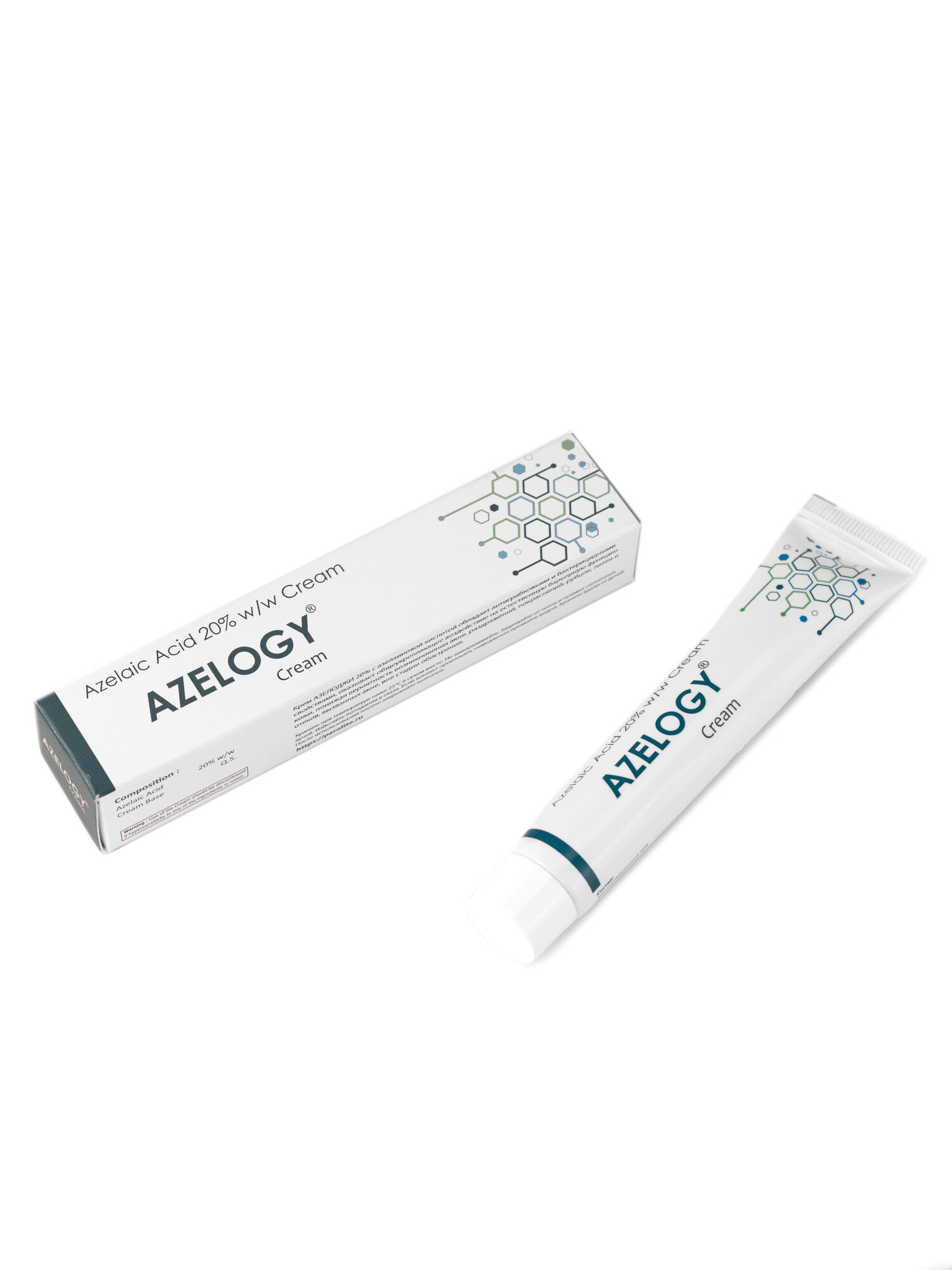 Крем азелоджи с азелаиновой кислотой 20% против акне для всех типов кожи, 30 гр — фото 1