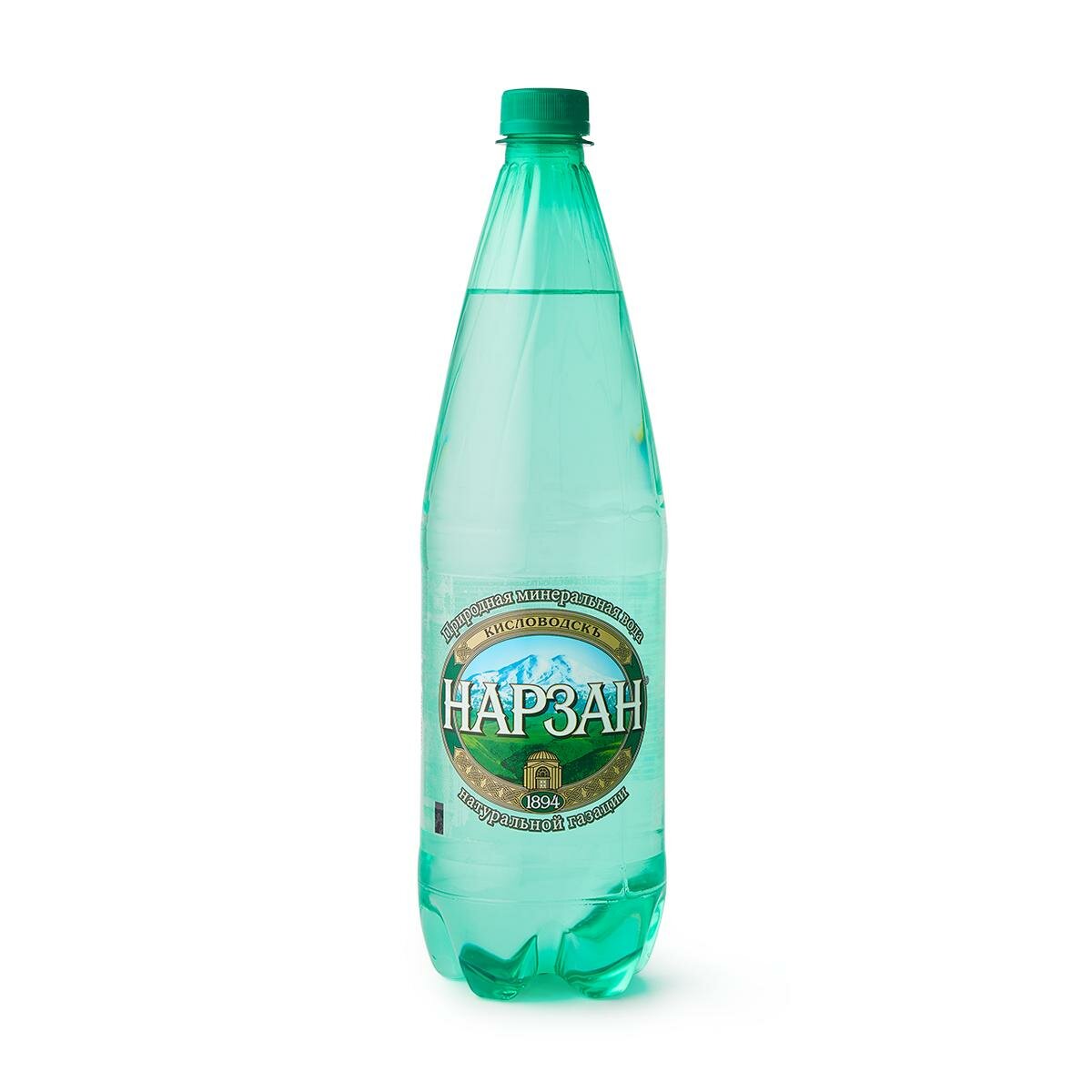 Минеральная вода Нарзан, лечебно-столовая, газированная, 1 л
