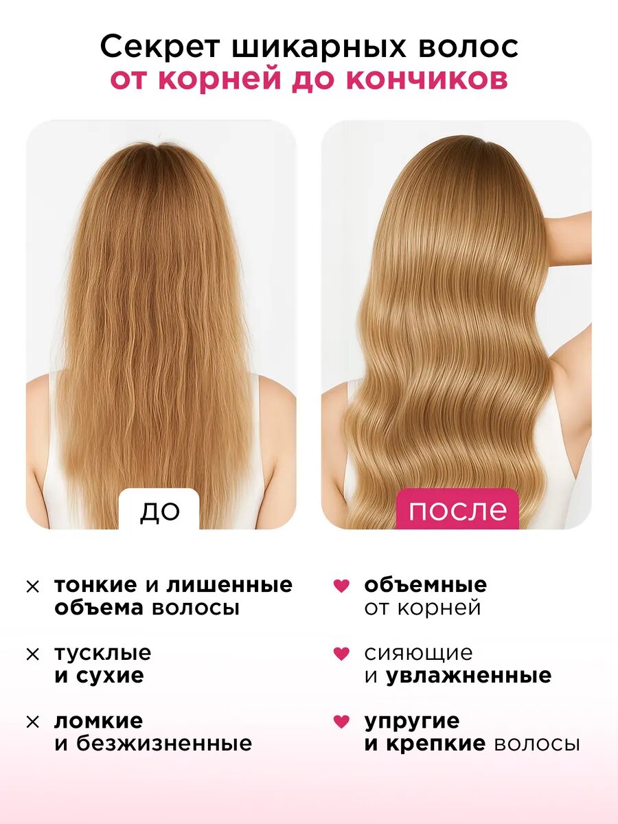 MIXIT Увлажняющий шампунь для объема всех типов волос WOW! Volume, 1000 мл — фото 1