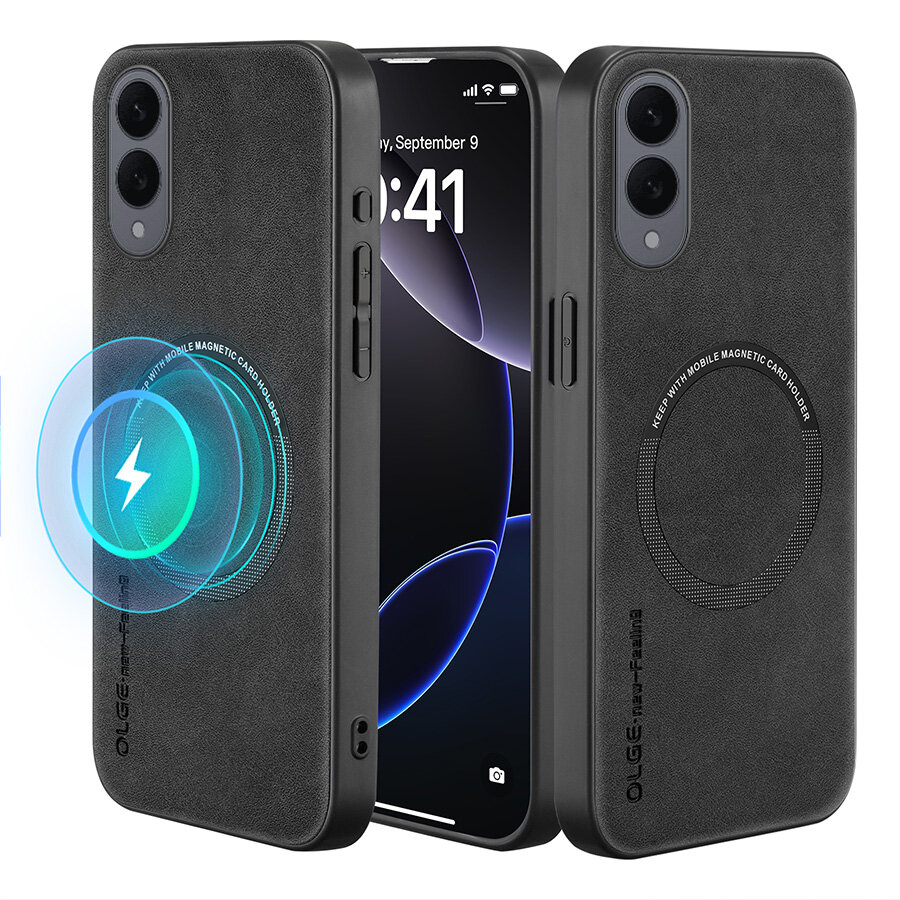Чехол Для Samsung Galaxy S25 Edge/ Самсунг Галакси S25 Edge, soft touch, чехол-кардиомонитор, искусственная кожа, поликарбонат (PC), защита камеры, ударопрочный, усиленные углы, Samsung,