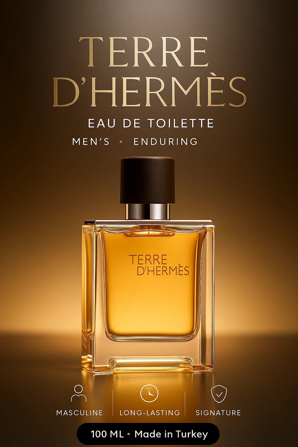 Terre' d’Hermès EDT 100 мл, мужской аромат, Турция — стойкий