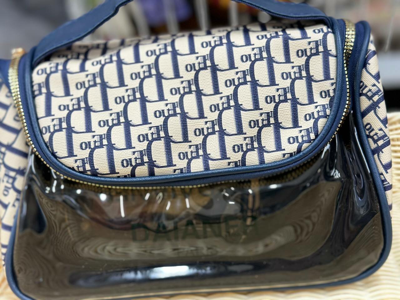 Комплект косметичек ширина: 9 см., высота: 15 см., длина: 18 см., , синий — фото 1