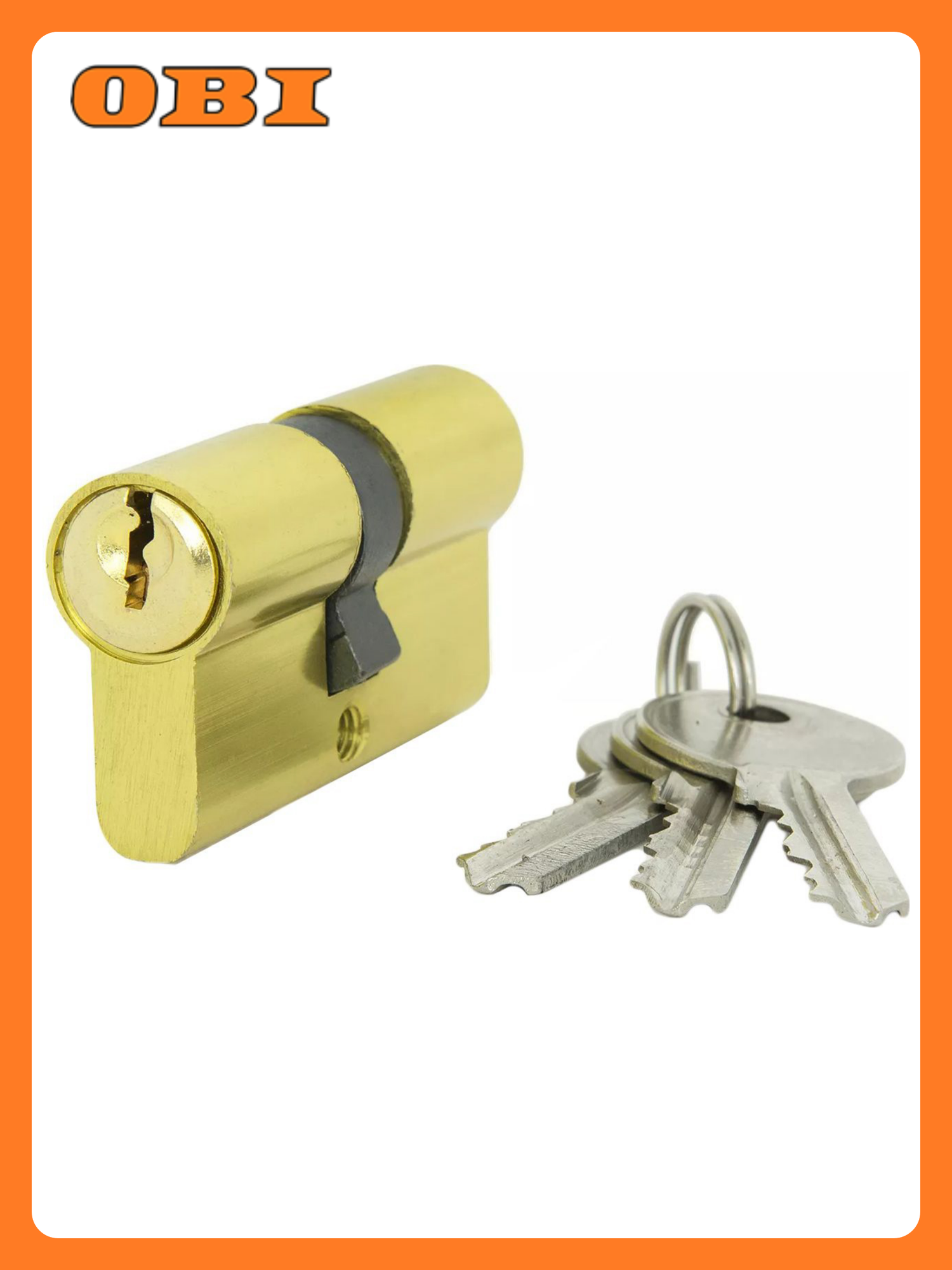 Цилиндр Фабрика замков E AL 60 PB (30х30) мм ключ/ключ латунь