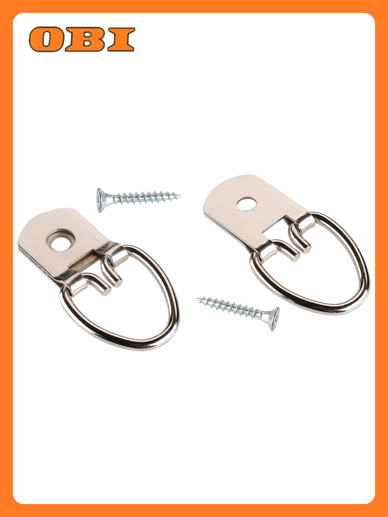 Петля-подвес Европартнер для картин и фоторамок сталь 2 шт