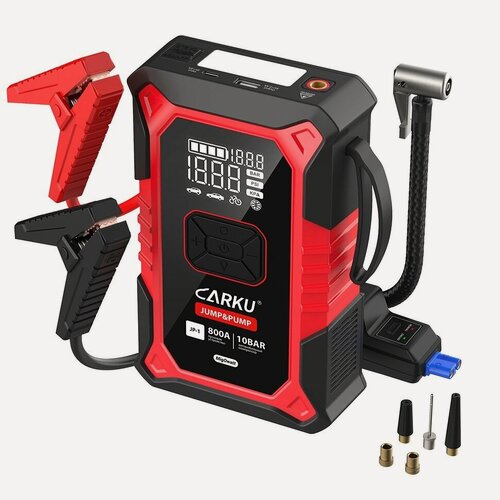Изображение товара Пуско-зарядное устройство с компрессором CARKU JP-1