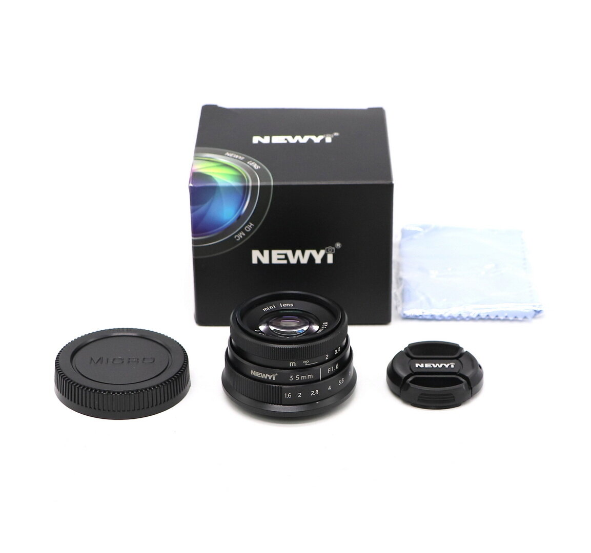 Newyi 35mm f/1.6 II Black Micro 4/3