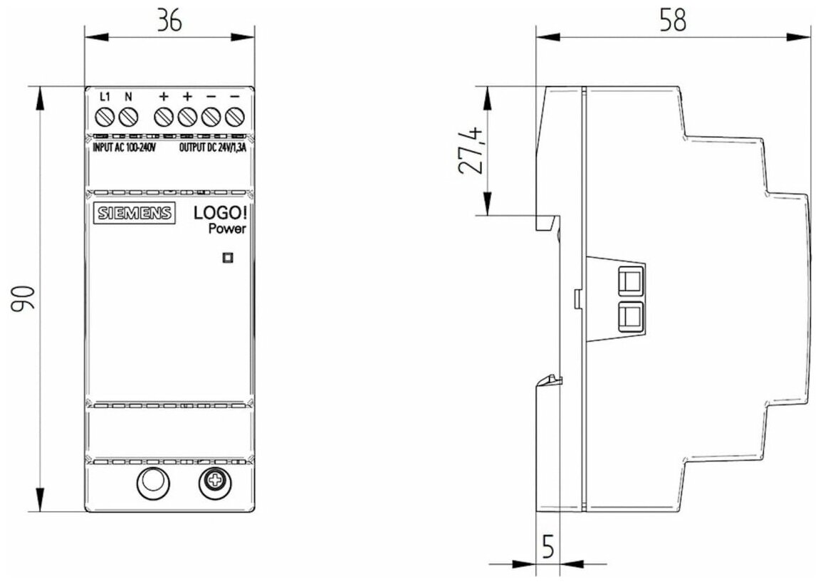 Siemens 6EP3331-6SB00-0AY0 In: 110-240V AC, Out: 24V DC/1,3A - фотография № 5