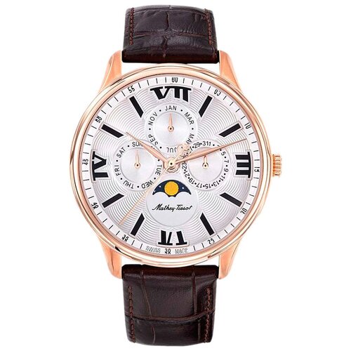 Наручные часы Mathey-Tissot Швейцарские наручные часы Mathey-Tissot H1886RPI, коричневый