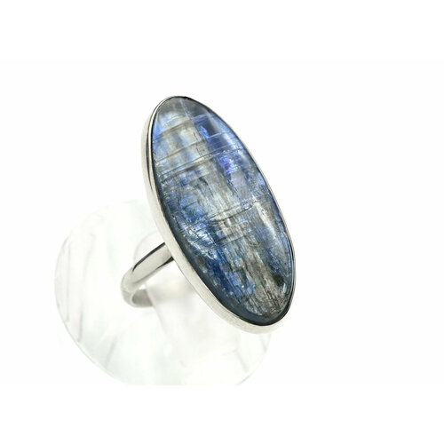 фото Кольцо радуга камня, аквамарин, гелиодор, турмалин, размер 17.5, синий