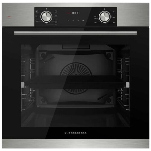 Духовой шкаф электрический KUPPERSBERG HF 608 BX нержчёрный диспл телескоп 6039000₽