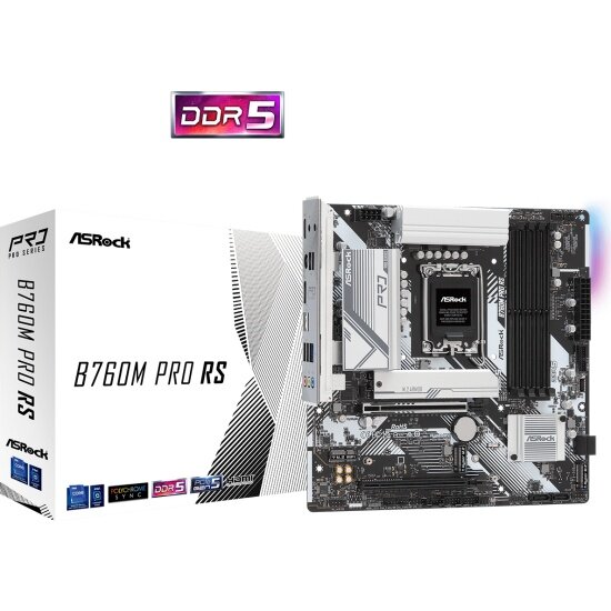 Материнская плата Asrock B760M PRO RS (LGA1700, mATX)