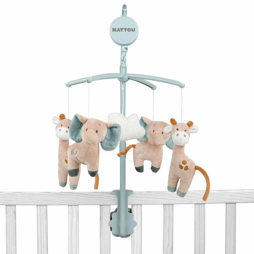 Мобиль Nattou Luna Axel Жираф и Слоник 748247 5240₽