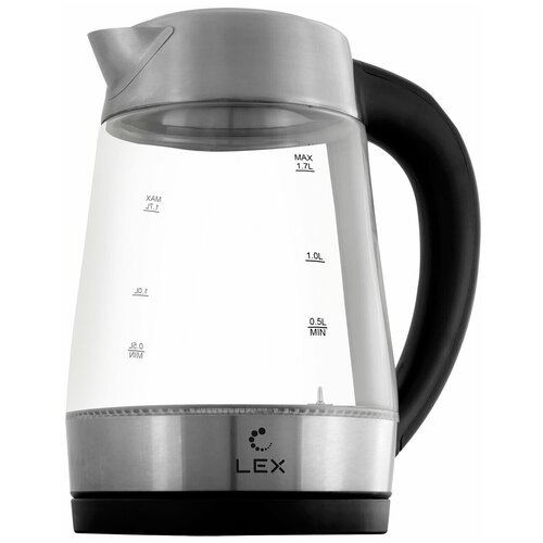 Чайник электрический Lex LX30012-1 стекло 17 л серебристый 249000₽