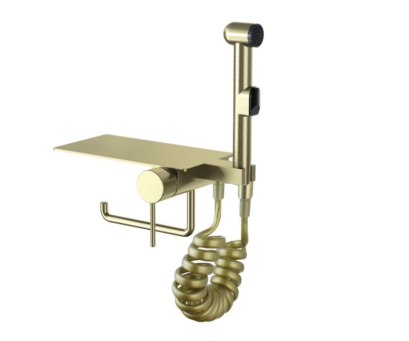 фото Bronze de Luxe Гигиенический душ со смесителем Bronze de Luxe SCANDI 708/1BR, бронза