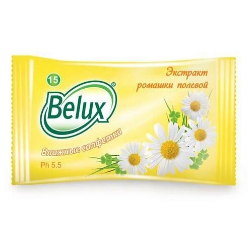 Салфетки влажные Belux mix, 15шт.