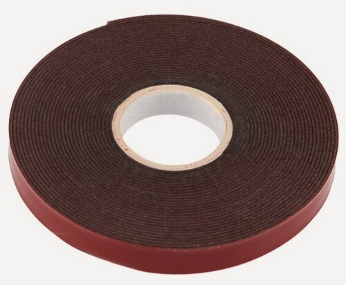 Изображение товара Двухсторонняя клейкая лента Rexant 5 м х 6 мм, серая, на акриловой основе