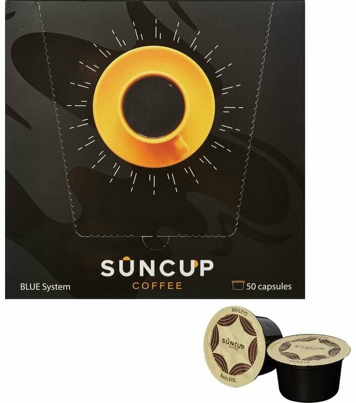 Кофе в капсулах для кофемашин Suncup Baileys (50 штук в упаковке)