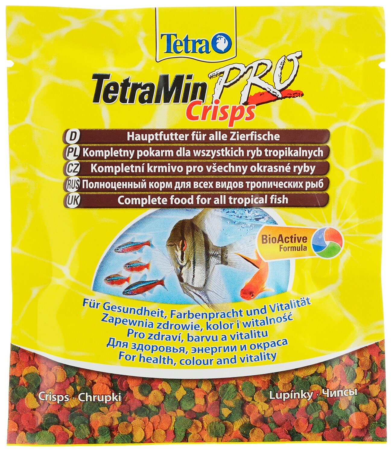 Корм основной для всех видов рыб TETRA Min Pro Crisps 12g