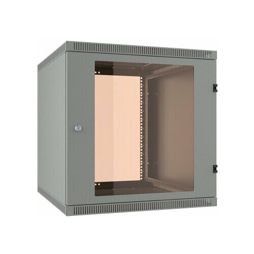 Шкаф коммутационный C3 Solutions WALLBOX LIGHT (NT467090) настенный 18U 600x350мм пер. дв. стекл несъемн. бок. пан. направл. под закл. гайки 100кг серый 300мм 23кг 880мм IP20 сталь