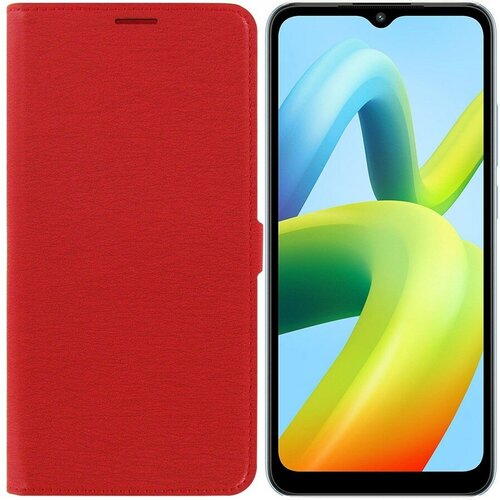 Чехол-книжка Krutoff Eco Book для Xiaomi Redmi A1+ красный чехол книжка krutoff eco book для xiaomi redmi a1 рубиновое сердце красный