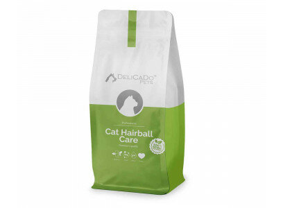 Сухой корм для стерилизованных кошек DELICADO CAT HAIRBALL CARE с птицей и белой рыбой, 1,5 кг - фотография № 6