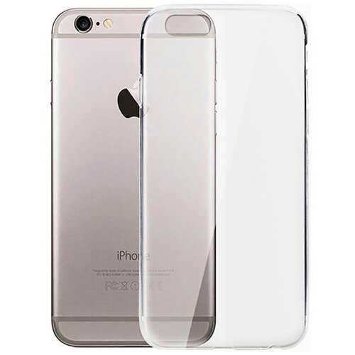 Силиконовый чехол на Apple iPhone 6S Plus / 6 Plus / Эпл Айфон 6 Плюс / 6с Плюс прозрачный силиконовый чехол на apple iphone 6s plus 6 plus эпл айфон 6 плюс 6с плюс с рисунком кот с желтым зонтом
