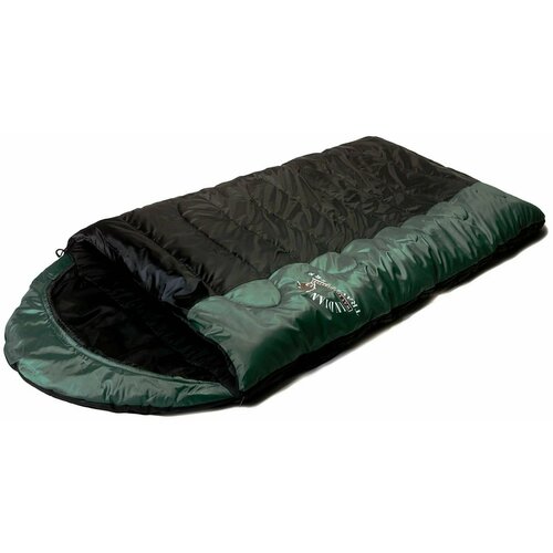 спальник одеяло с капюшоном 210 75см 2400гр зеленый 5с Спальный мешок INDIANA CAMPER L-zip (от -6C) одеяло с подголовником (195+35*85)4-12176