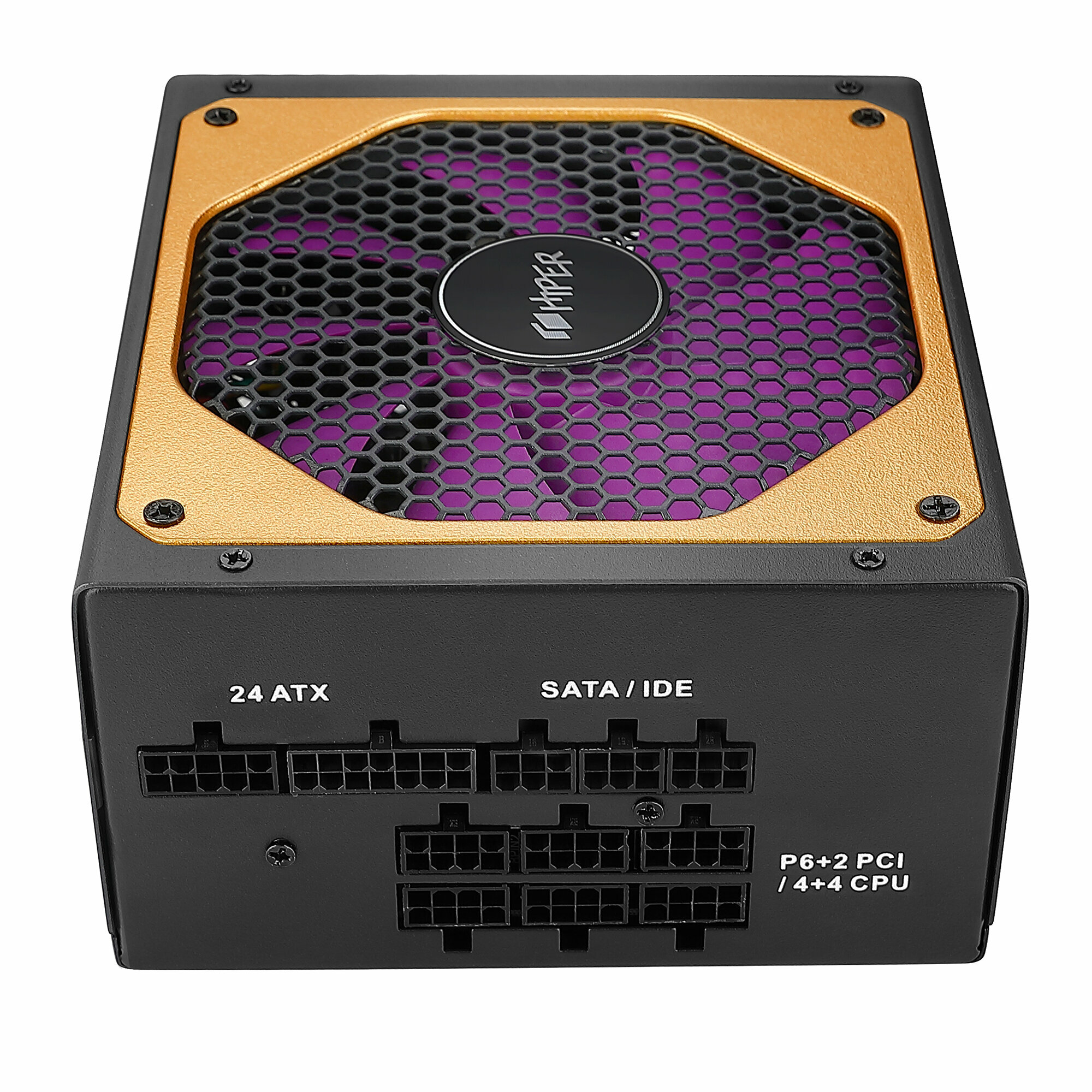 Блок питания ATX HIPER 1100W, 80+Gold, APFC, 140mm fan, full modular - фото №16