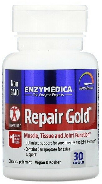 Enzymedica Repair Gold™ (Serrapeptase + Bromelain) 30 капсул (Enzymedica)