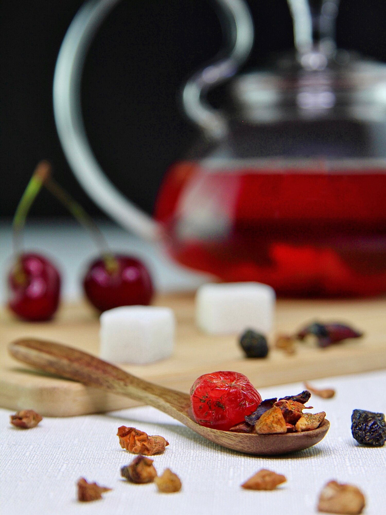 "Вишневый пунш" чай фруктовый ароматизированный, 100 гр - фотография № 2