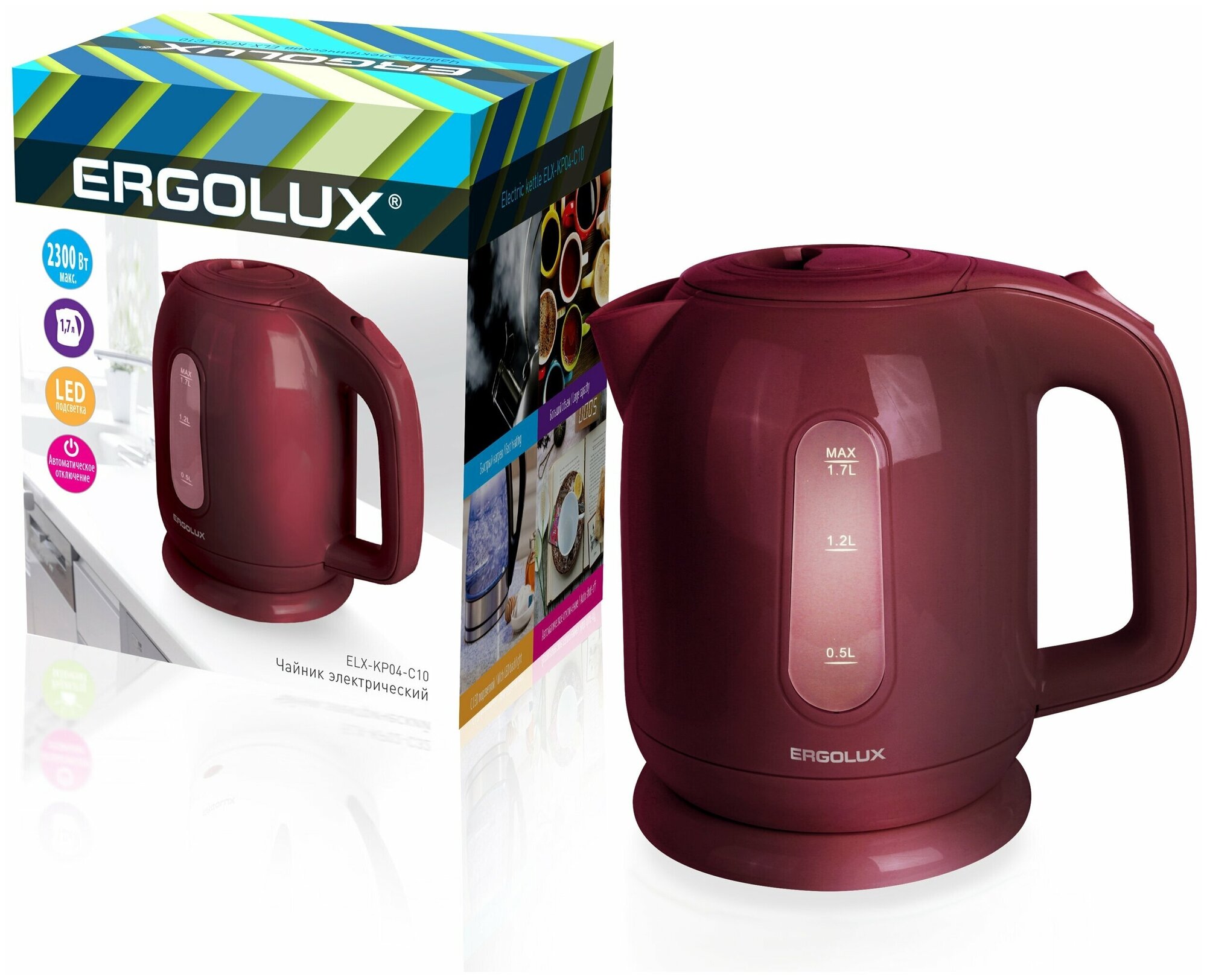 Ergolux ELX-KP04-C10 темно коричневый .