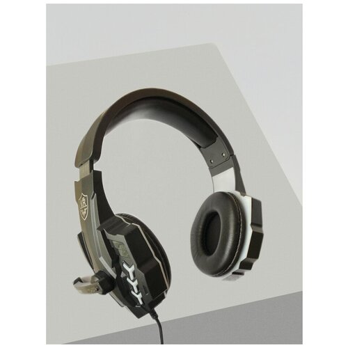 Гарнитура игровая HEADPHONES COMPUTER/ Игровые наушники с микрофоном / для компьютера, накладные, черный