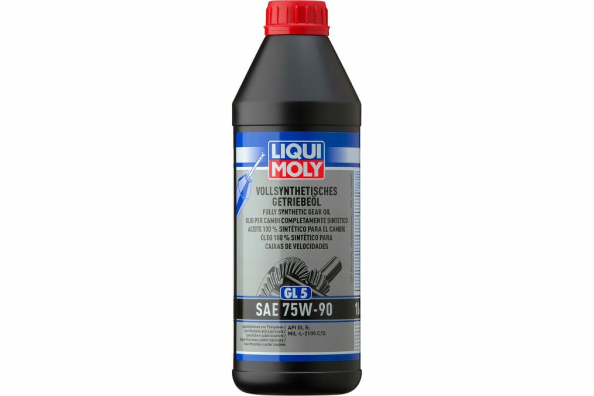 Масло трансмиссионное Liqui Moly "Vollsynthetisches Getriebeoil", синтетическое, 75W-90, GL-5, 1 л