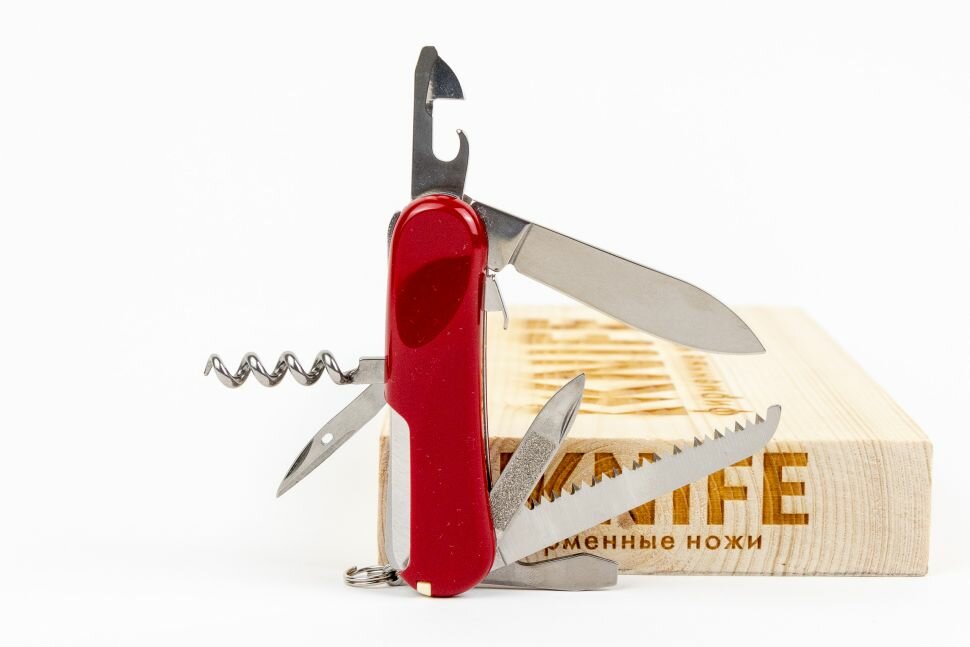 Нож перочинный Victorinox Evolution S13 (2.3813.SE) 85мм 14функций красный карт.коробка - фото №20