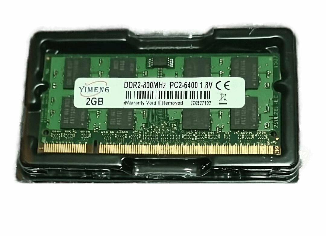 Модули памяти 4gb (2x2Gb) ddr2 800 pc2-6400 SoDimm 2G для ноутбуков в ассортименте - 2 уки