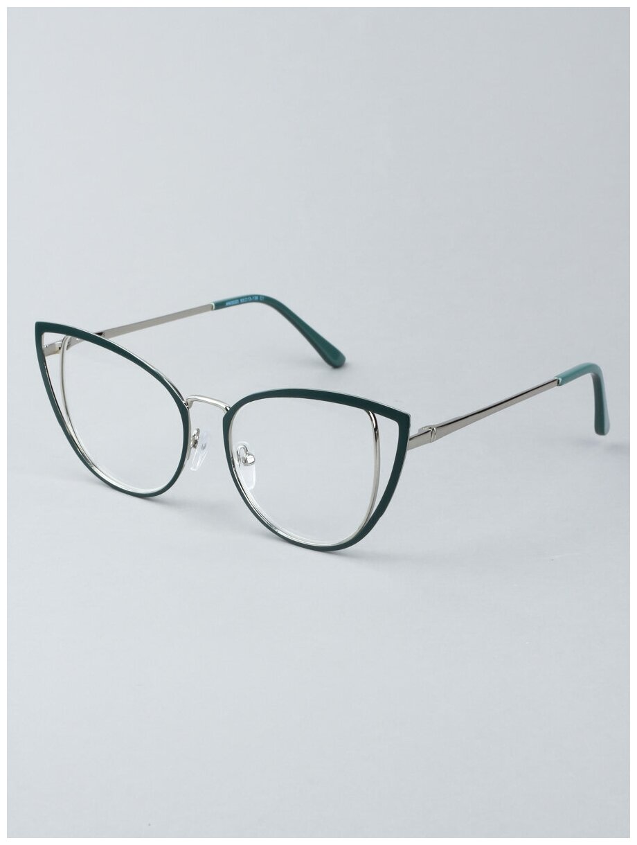 Готовые очки для зрения зеленые с диоптриями -6.00 футляр