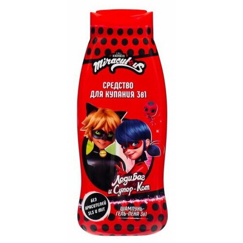 Средство для купания 3в1 Леди Баг и Супер Кот Miraculous детское, 400 мл