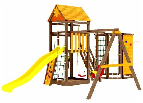 Детская площадка IgraGrad Панда Фани Gride с WorkOut (спортивно-игровая площадка для дачи и улицы)