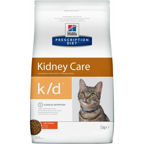 Hill's k/d - Сухой корм для кошек лечение почек, сердца и нижнего отдел мочевывод. путей (k/d kidney care) 1.5кг