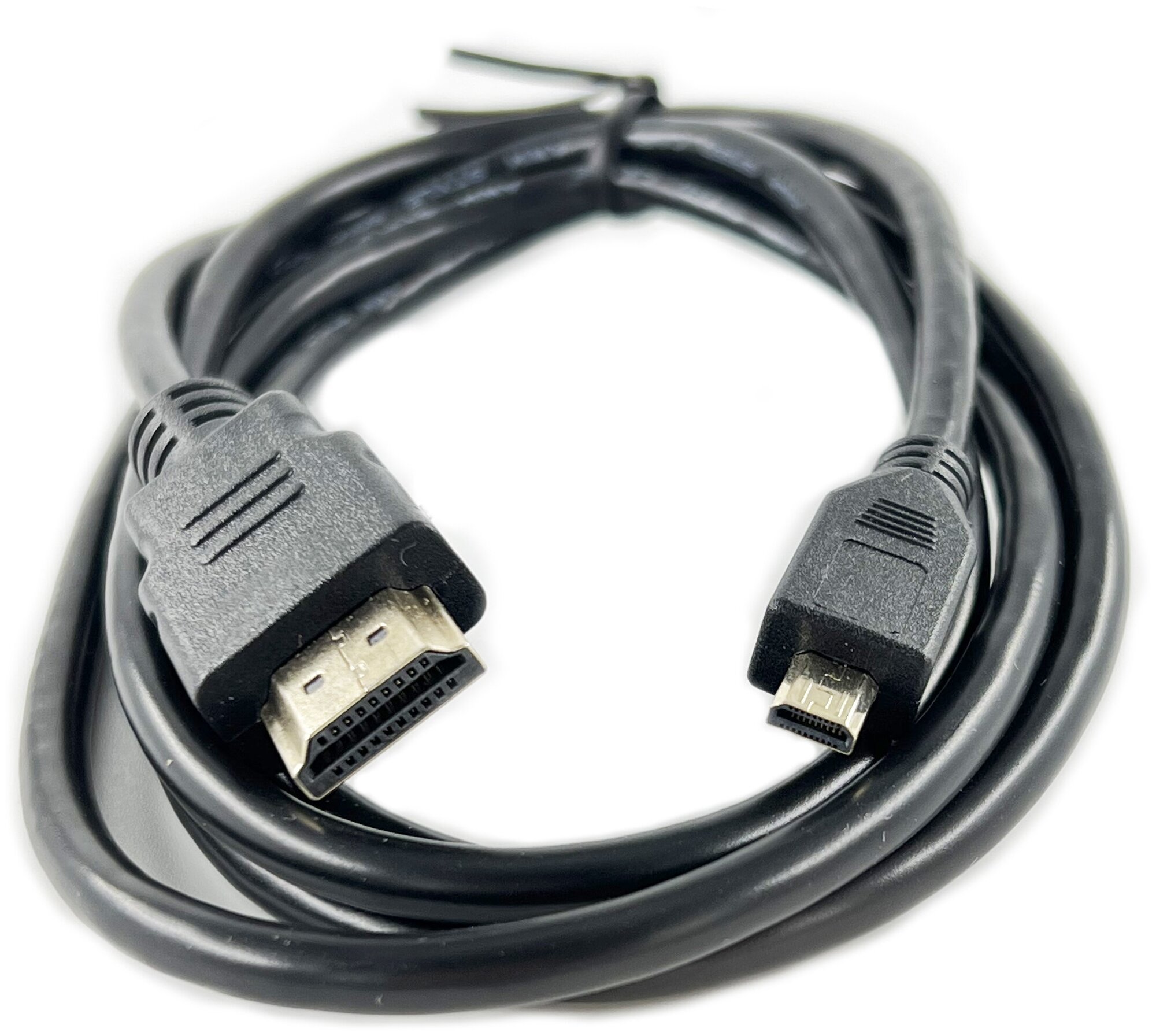 Шнур MICRO HDMI "шт" - HDMI "шт" "позолоченный" OD4.0мм 1.5м