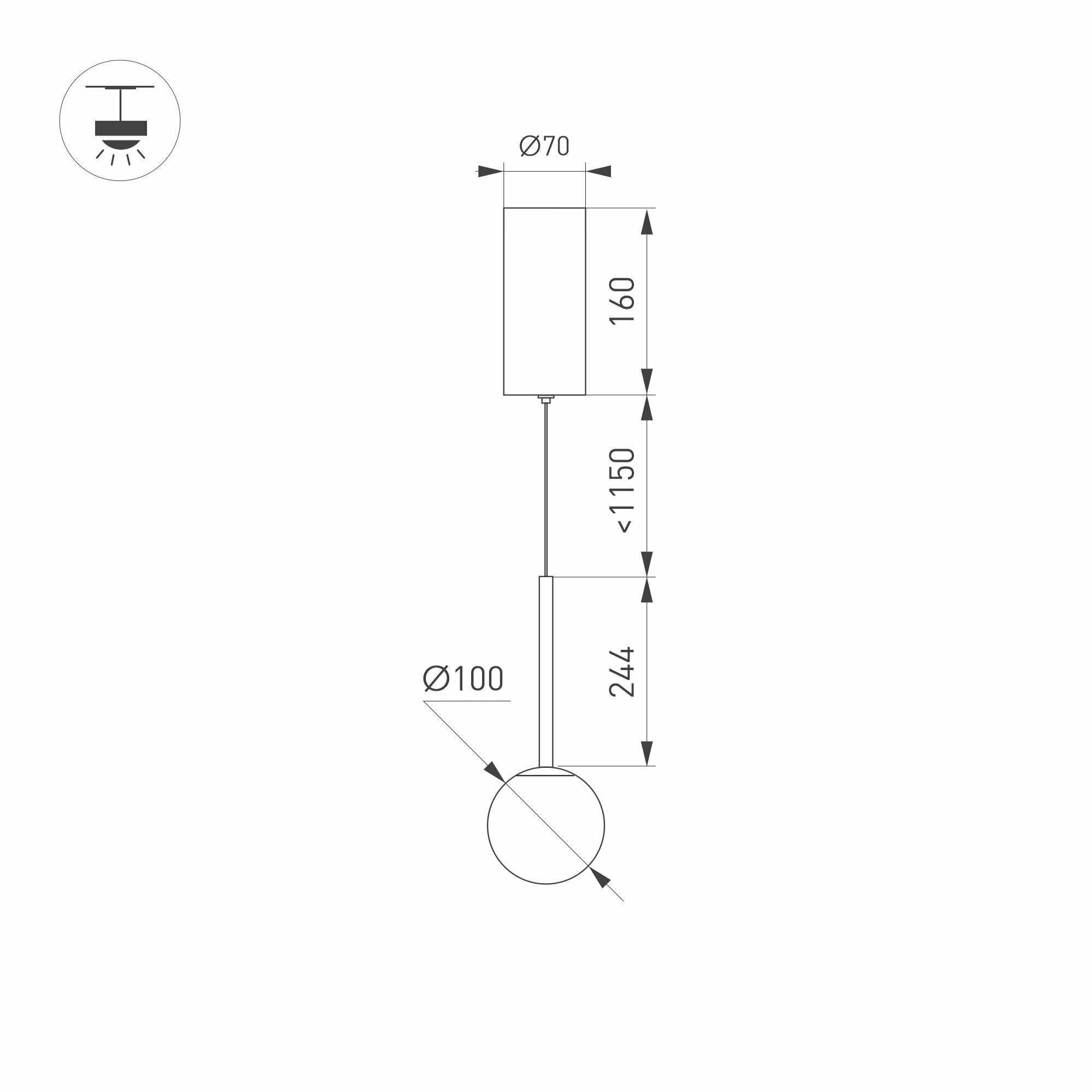 Светильник SP-BEADS-HANG-T-R100-8W Warm3000 (BK, 180 deg, 230V) (Arlight, IP20 Металл, 5 лет) - фотография № 13