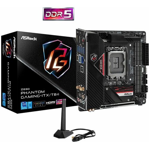 Материнская плата ASRock Z690 PHANTOM GAMING-ITX/TB4 DDR5